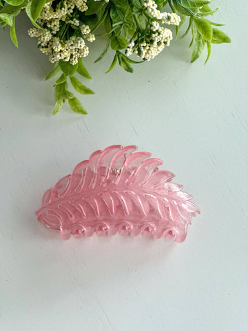 Harris Girls & Co. - Leaf Clip "Translucent Pink"