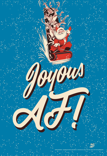 OffensiveDelightful - JOYOUS AF SANTA GiftWrap / roll of 3
