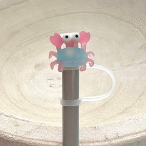 iconic mi - Straw Cover Silicone Acrylic Crab 10mm