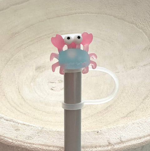 iconic mi - Straw Cover Silicone Acrylic Crab 10mm