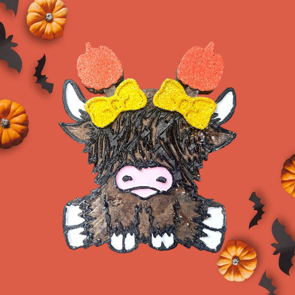 Cup Culture -  Pumpkin Highland Cow freshie: Fall Festival