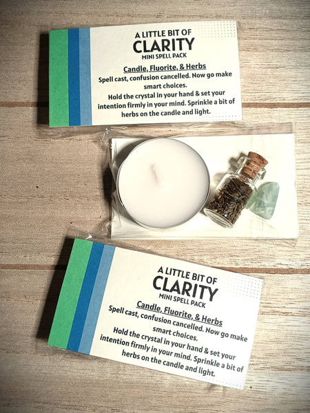 Elemental Earth Shop - Mini Intention Spell Packs Travel Pack
