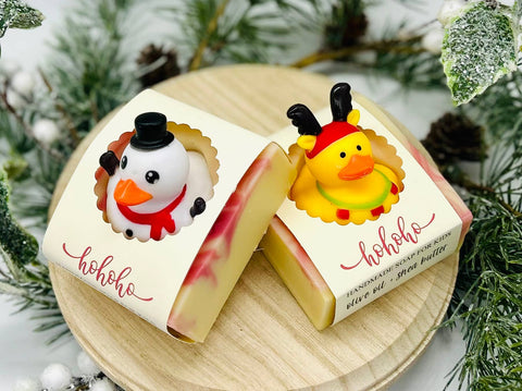 SARATOGA NATURAL BODY CARE LLC - SEASONAL Holiday Handmade Soap Bar for Kids VEGAN