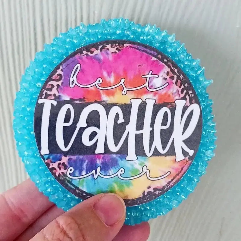 Bless Your Cottons - Teacher Tye Dye Car Freshie: Sparkling clean