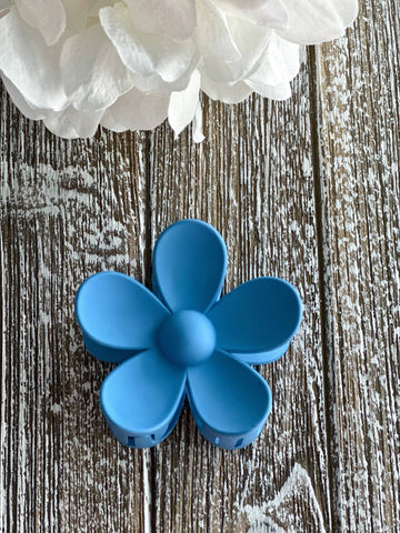 Harris Girls & Co. - Flower Power "Dark Blue" Hair Clip