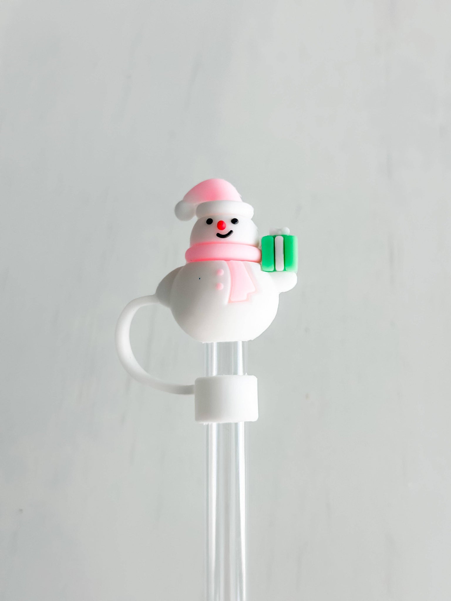Harris Girls & Co. - Straw Cover 10MM "Pink Snowman"