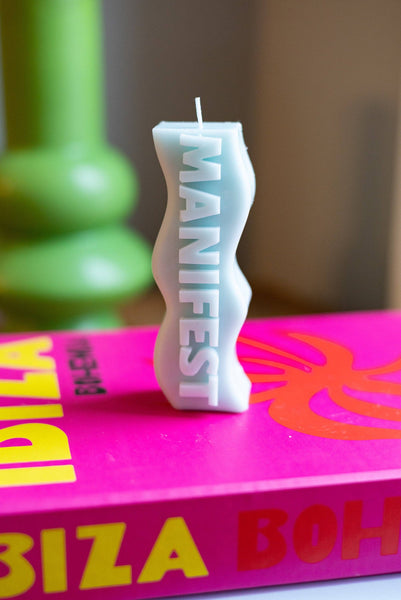Candle Lume - Word Candles / Manifest Candle / Hot Mess Candle / Bishhhh Candle / I miss you Candle / I like you Candle: Hot Pink / Hot Mess
