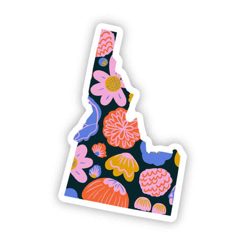 Big Moods - Idaho Sticker - Colorful Flower
