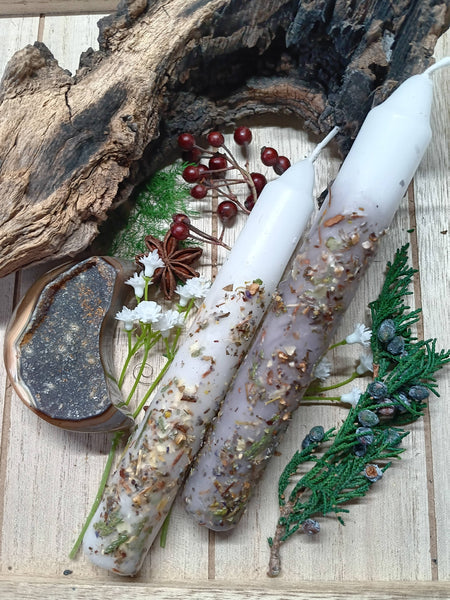 Elemental Earth Shop - Moon Herbal Intention Candles