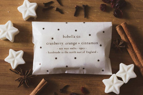 Bobella Co. - Christmas Wax Melts in Cranberry Orange and Cinnamon