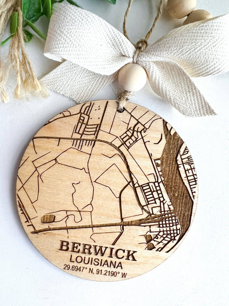 Geaux Magnolia - Map Custom Ornament Christmas Ornament
