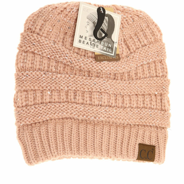 C.C Beanie - Sequin CC Beanie Tail Beanie MB730