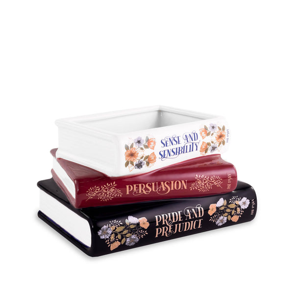 Steel Mill and Co. - Stacked Books Planter, Jane Austen