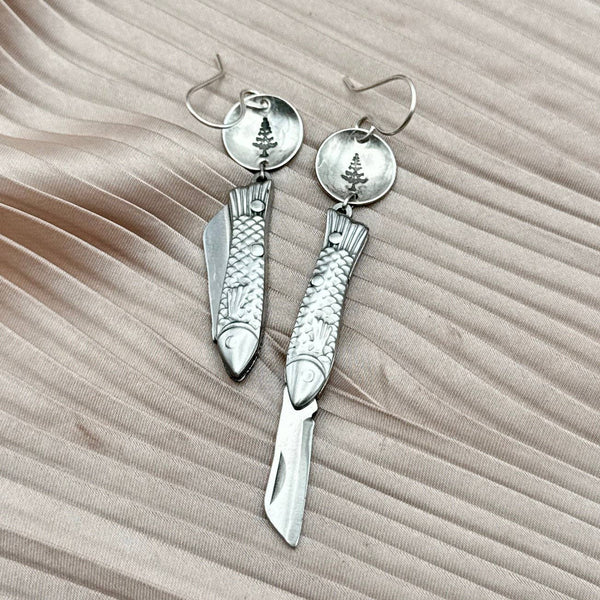 Fluff Hardware - Handmade Backcountry Feeesh Earrings