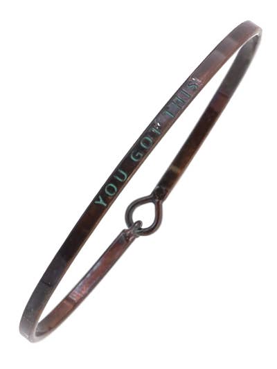 0011 PREMIERE - FR4251 YOU GOT THIS _3mm Inspired Message Bangle