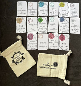 The Cracked Pig - Sweary Affirmations Bag | Positive Affirmations With A Twist