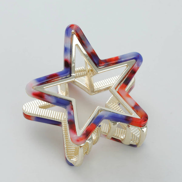 Adorro - Americana Star Metal Claw Clip - Small