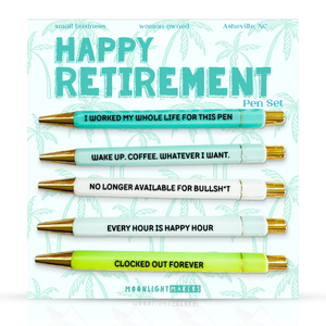 Moonlight Makers - Happy Retirement - Pen Set - Gift