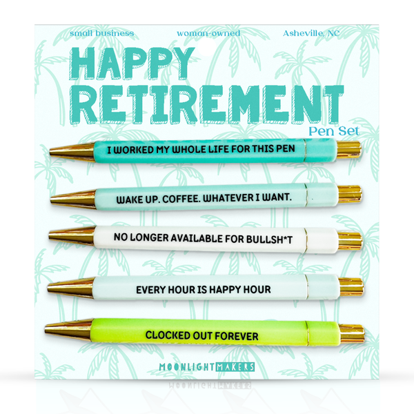 Moonlight Makers - Happy Retirement - Pen Set - Gift