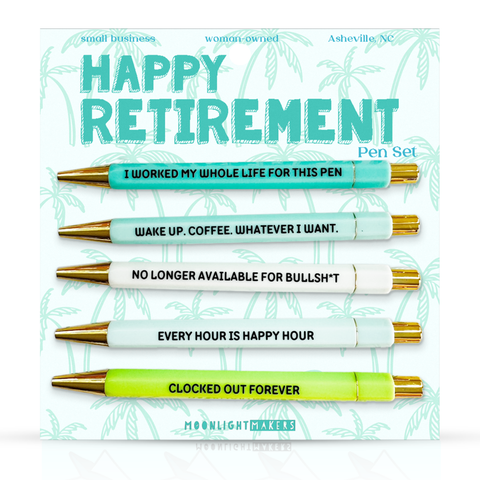 Moonlight Makers - Happy Retirement - Pen Set - Gift