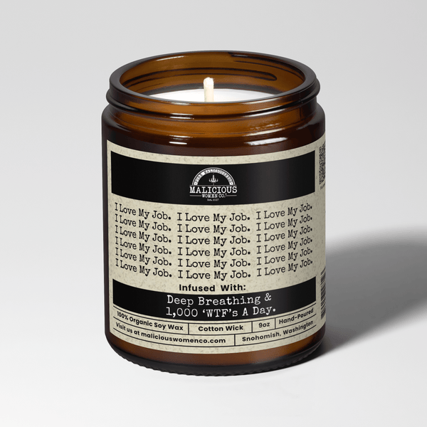 I Love My Job 9oz Work Candle