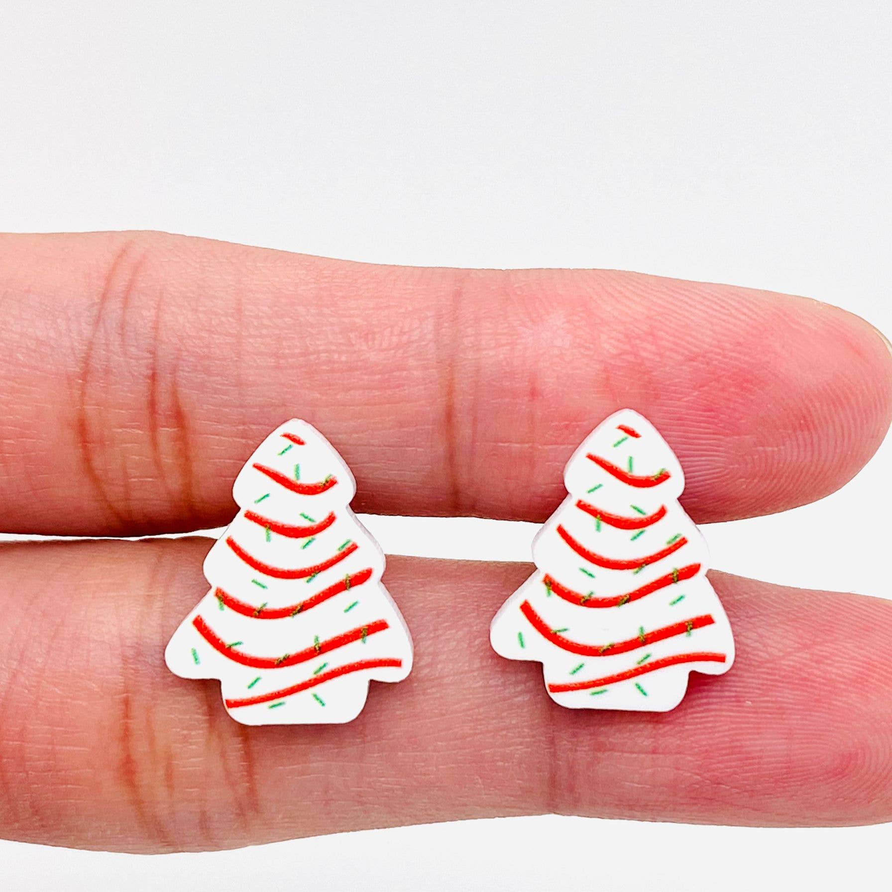 Mio Queena - Acrylic Christmas Tree Ear Studs