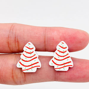 Mio Queena - Acrylic Christmas Tree Ear Studs