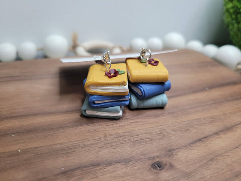 MK Lovely Boutique - Stacked Books Dangles