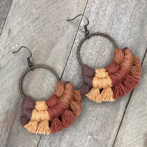 HK Macrame Jewelry - Multicolored Sm - Fall Mix 1
