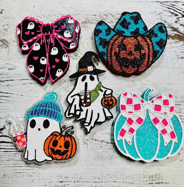 Sassy Fras Couture - Spooky Lulu Ghost Car Freshie : Pumpkin Spice