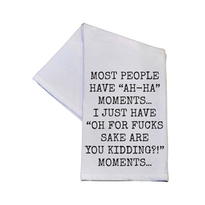 Driftless Studios Are You Kidding Moments Cotton Tea Towels - Thumbnail 2