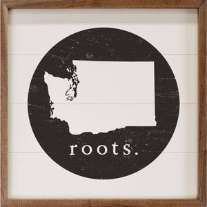 Kendrick Home - Personalized State Roots White