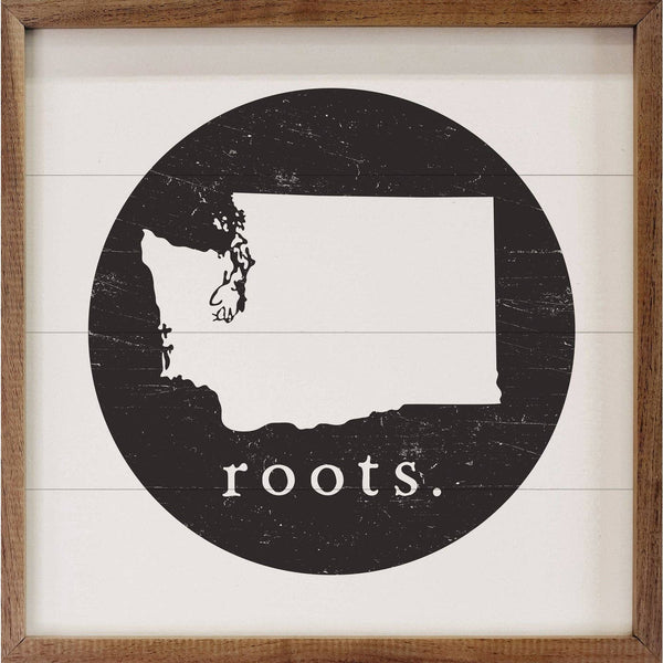 Kendrick Home - Personalized State Roots White