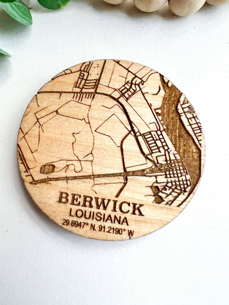 Geaux Magnolia - Map Custom Magnet