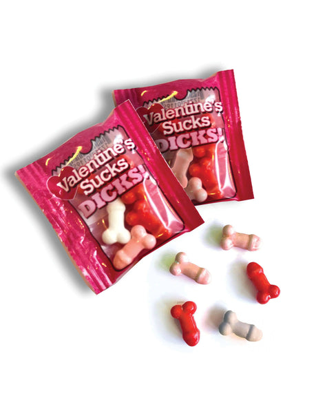 Little Genie Productions - Valentine's Sucks Dicks Candy - 100 Pack Display