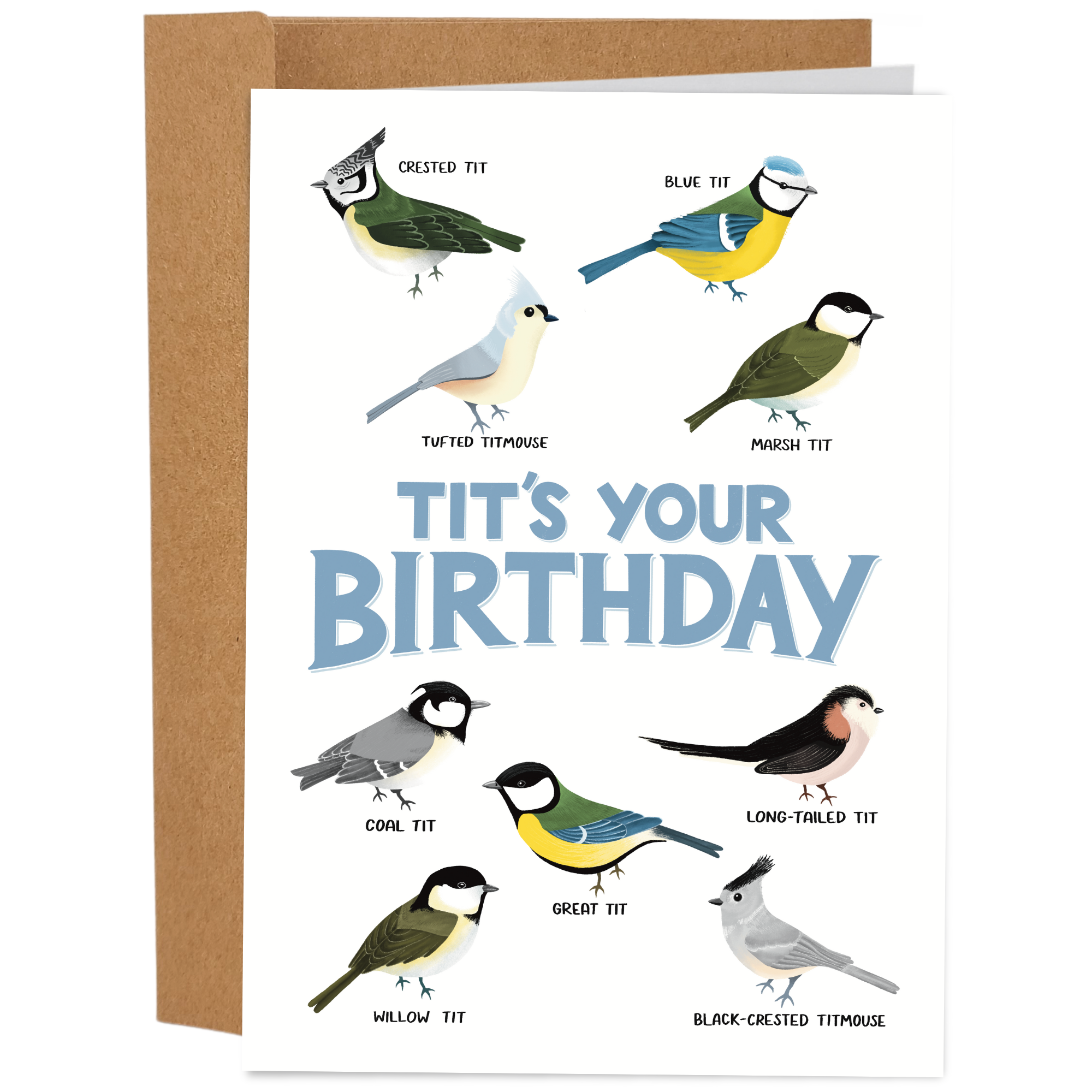 Sleazy Greetings - Tit's Your Birthday Bird Watcher - Funny Birthday Card