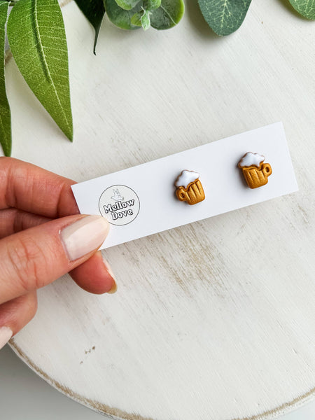 Mellow Dove Designs - St. Patrick's Day Studs | Unique Clay Earrings