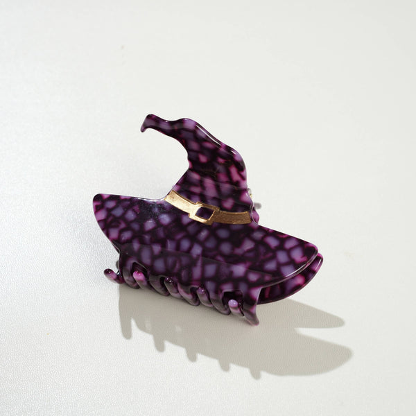 Stained Glass Witch Hat Claw Clip