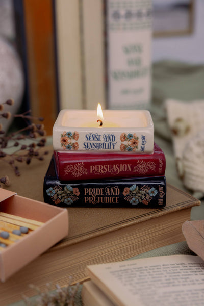 Steel Mill and Co. - Bookstack Candle, Jane Austen