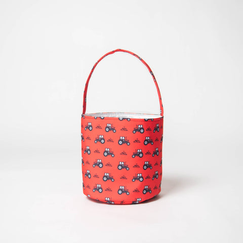 American Farm Company - Spring Red Tractor Easter Basket
