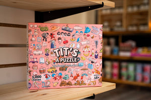 Sleazy Greetings - Tit's A Puzzle - Funny Boob Themed 1000 Piece Jigsaw Puzzle