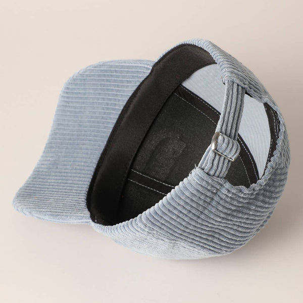 MAMA 3D Embroidered Fuzzy Patch Corduroy Cap