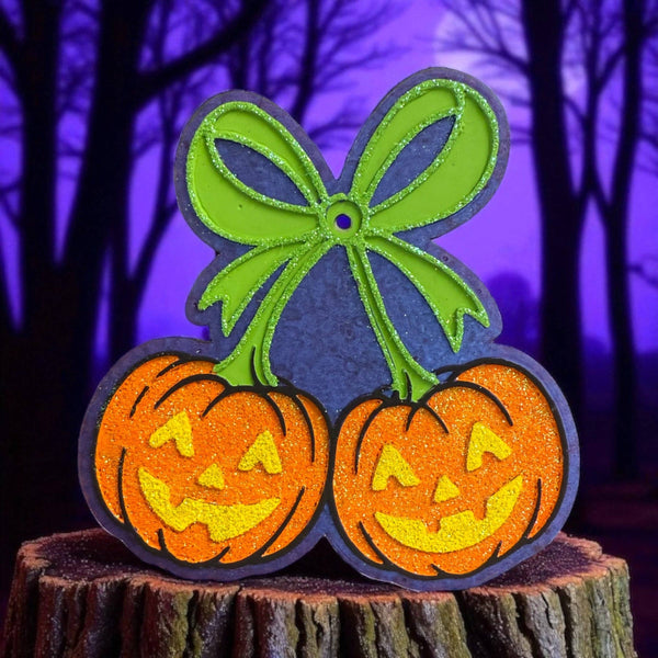 Bug and Bean Freshies - Jack O Lantern Bow Freshie