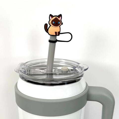 iconic mi - Straw Cover Siamese Cat 10mm
