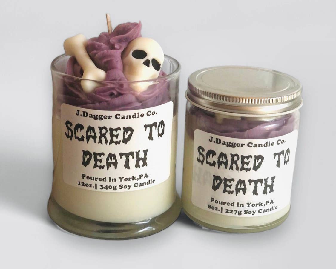 J Dagger Candle Co. Skeleton Themed Halloween Soy Dessert Candles - Thumbnail 4