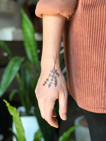 NatureTats - Lavender Twigs Temporary Tattoo