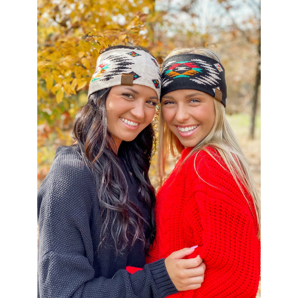 C.C Beanie - Aztec Patterned Women's Fashion Headband