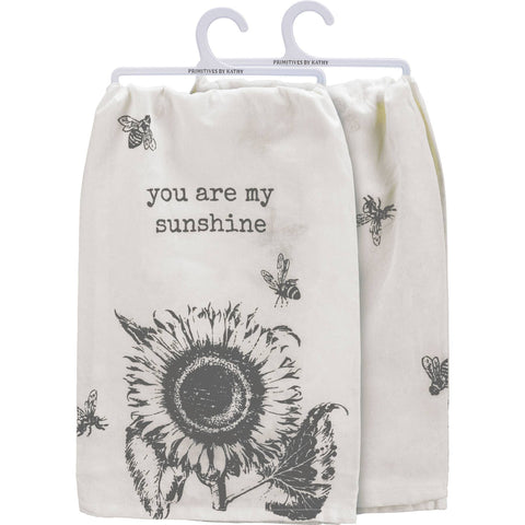 Primitives by Kathy - You Are My Sunshine Sunflower Kitchen Towel