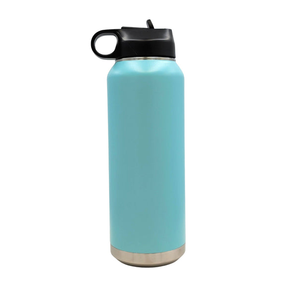Mandala State Home Water Bottle - All 50 States Available: Idaho / Black