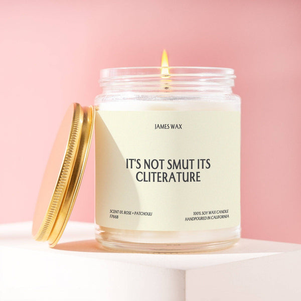 James Wax - Feminist Gift It's Not Smut its Cliterature Candle